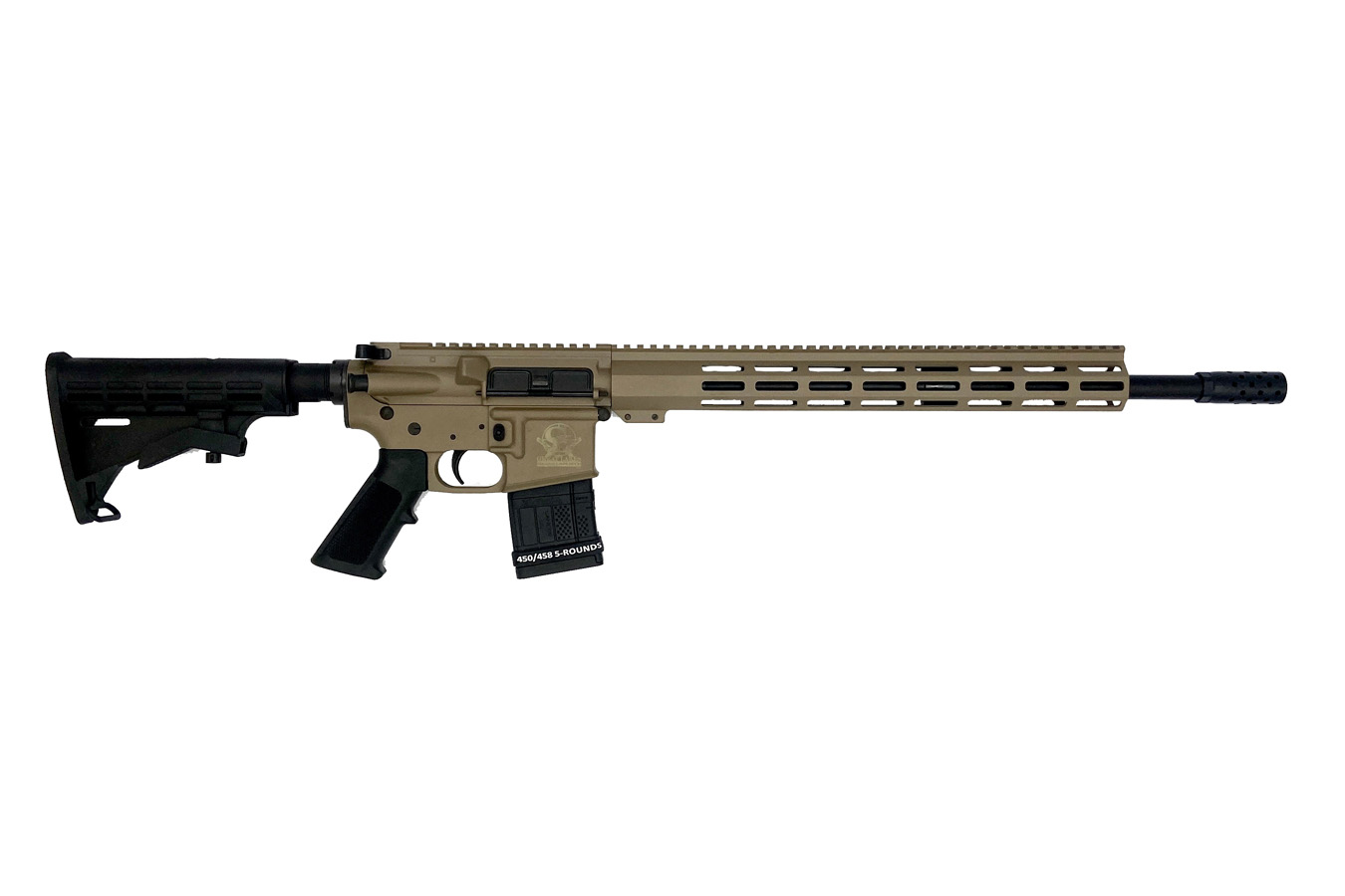 Great Lakes Firearms GL-15 450 Bushmaster Semi-Auto Rifle with Threaded Barrel and FDE Frame Finish 1 A14